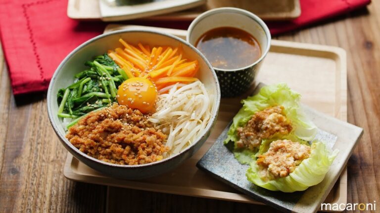 【30分で毎日定食】肉味噌アレンジで３品！旨辛ビビンバ定食 の レシピ 作り方