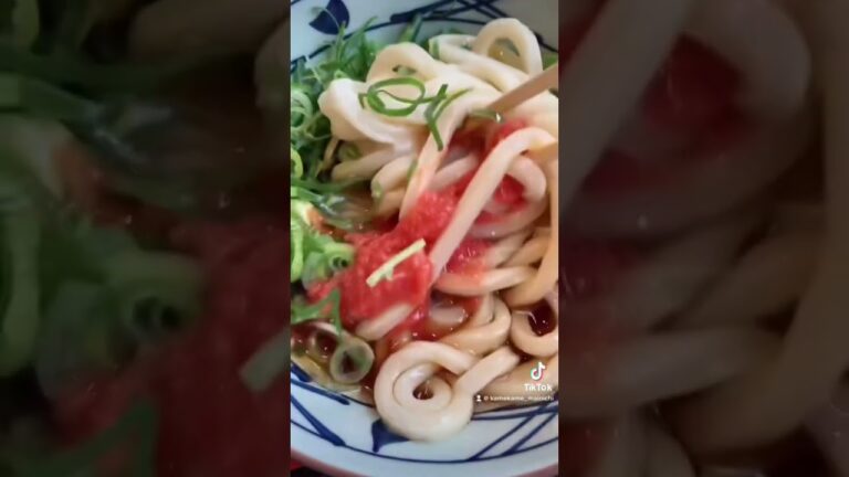 【丸亀製麺】さっぱり食べれる女性が好きそうなアレンジ