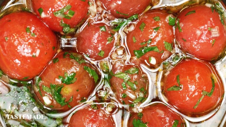 【皮むき気持ちいい】ミニトマトの和風マリネ🍅