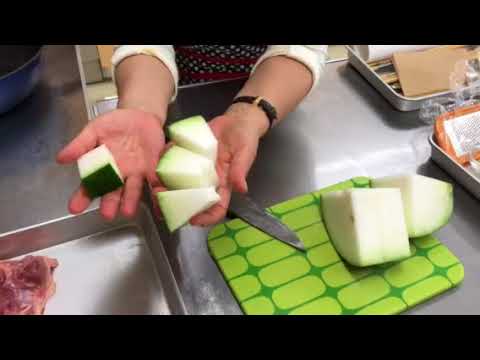 冬瓜と鶏肉の煮物 （DoCook 銀座料理教室）