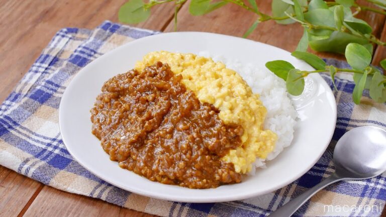 【とろ玉キーマカレー】カレーも卵もレンジで簡単！お鍋いらずで完成♪｜macaroni（マカロニ）