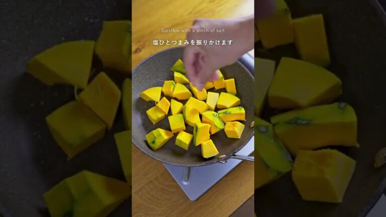 【濃厚リッチな秋の味わい！】かぼちゃとクリームチーズのサラダ #shorts