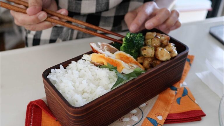 【お弁当作り】ホクホク激うま！長芋と鶏むね肉ののりバター醤油炒め弁当bento＃759