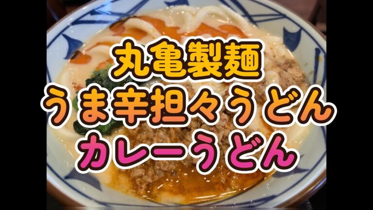 丸亀製麺/うま辛担々うどん/カレーうどん食べてきた！