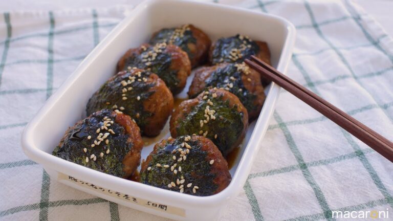 【作り置き】お弁当にコレ！てりやき 豚 つくねの しそ巻き のレシピ 作り方