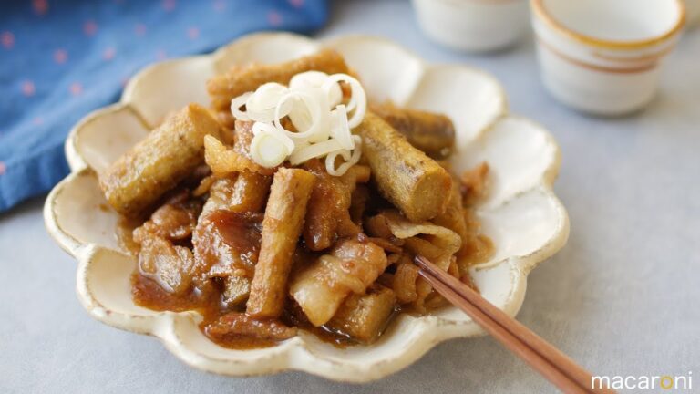 しっかり味しみ！ 豚バラ肉と ごぼうの 味噌 煮込み のレシピ 作り方