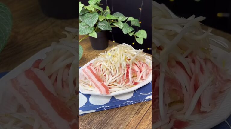 豚バラもやしの重ね蒸し