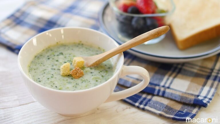 ミキサーいらず！ とろとろ あったか ブロッコリー ポタージュ のレシピ 作り方