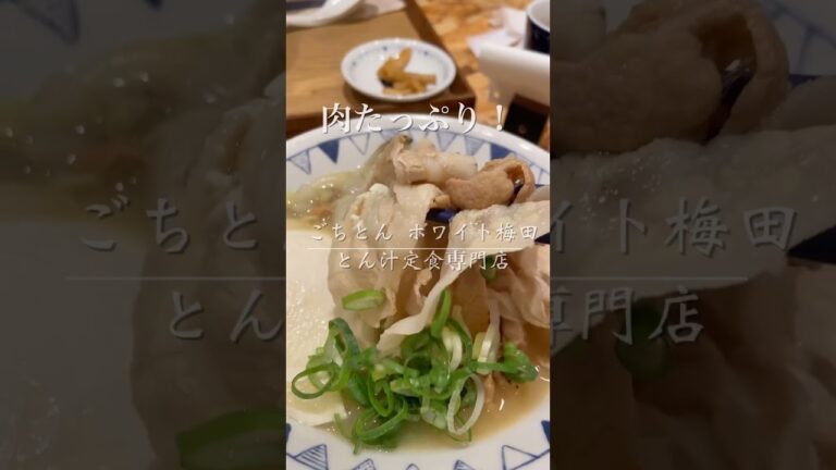 豚肉たっぷりの、とん汁定食専門店