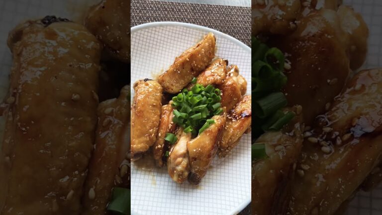 調味料は焼肉のたれだけ❗【簡単❗手羽中チキン】#Shorts #ひめりんご