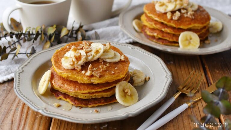 【ヘルシー朝食】グルテンフリーのオートミールパンケーキのレシピと作り方
