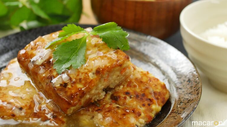 長芋でよりヘルシー！「四角い豆腐ハンバーグ」の簡単レシピ・作り方