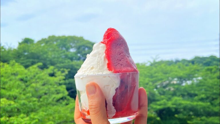 【おうちでアイス屋さん】ミルクアイスとイチゴシャーベットの作り方How to make milk ice cream and strawberry sorbet