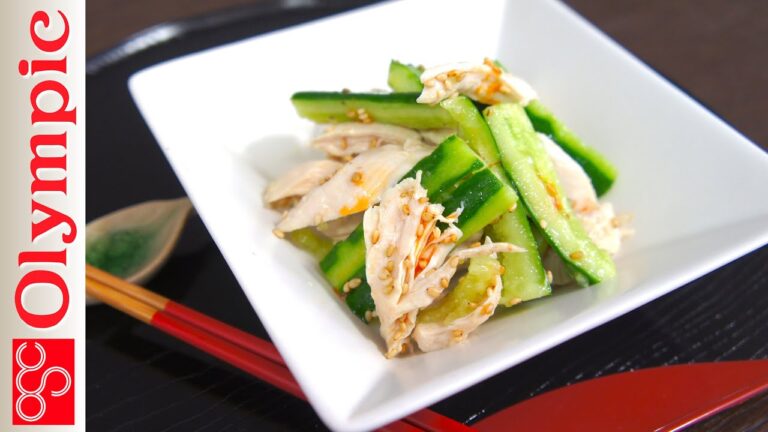 オリンピックの超簡単レシピ　ささみとたたききゅうり和えの作り方