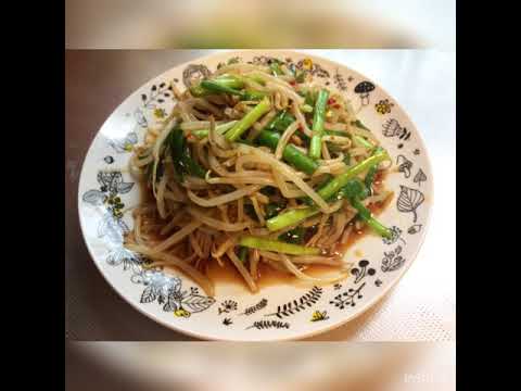 ニラともやしのピリ辛中華和え