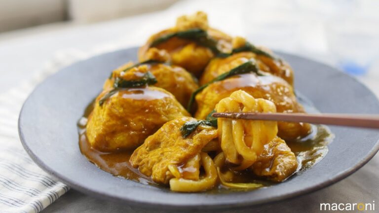 まさかの逆きつね!?  ぽってり カレー 巾着 きつね うどん のレシピ 作り方