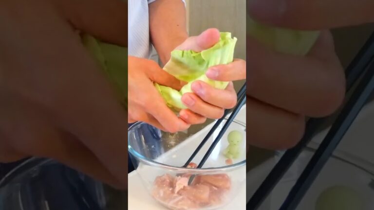 【レンジで簡単】キャベツのガーリックチキンの作り方