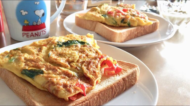 【1分動画】パンプキンオムレツトースト Toast with Pumpkin Omelet