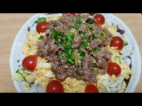 お肉のちらし寿司を作ったよん。