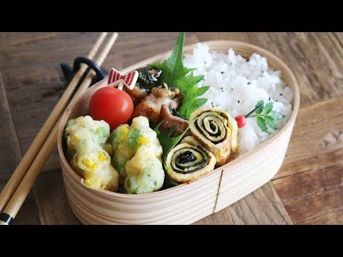 【お弁当作り】３品の簡単おすすめレシピのお弁当obent#506