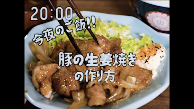 【やりたい放題にも程がある昭和97年の料理番組】　生姜焼き定食