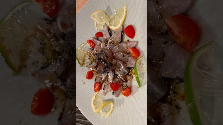 【必見】サワラのカルパッチョを作ってみた！　#魚 #料理 #海 #簡単レシピ #釣り #レシピ #居酒屋 #おつまみ #家庭料理 #イタリアン