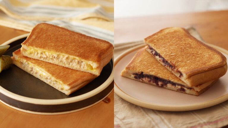 【ホットサンド】フライパンでもサクサクに作る方法！ツナメルト＆あんこクリチで至福の時間