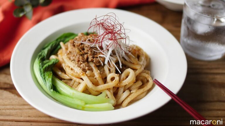 【すぐ麺】ぜ〜んぶレンジで！ 焼かない 坦々 焼き うどん のレシピ 作り方