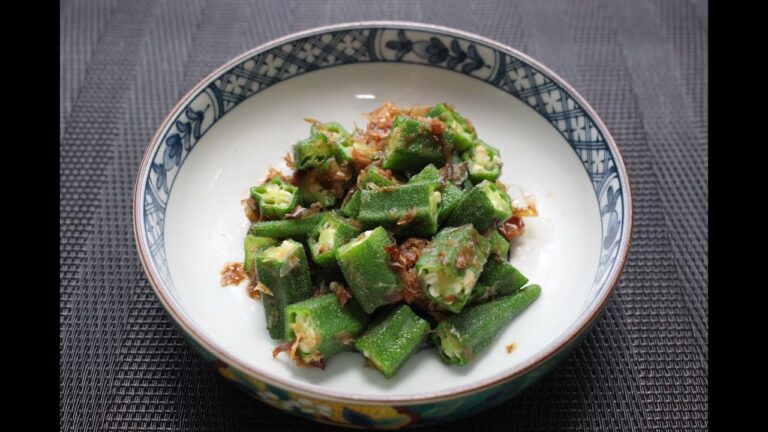 簡単おつまみオクラのおかか和え！