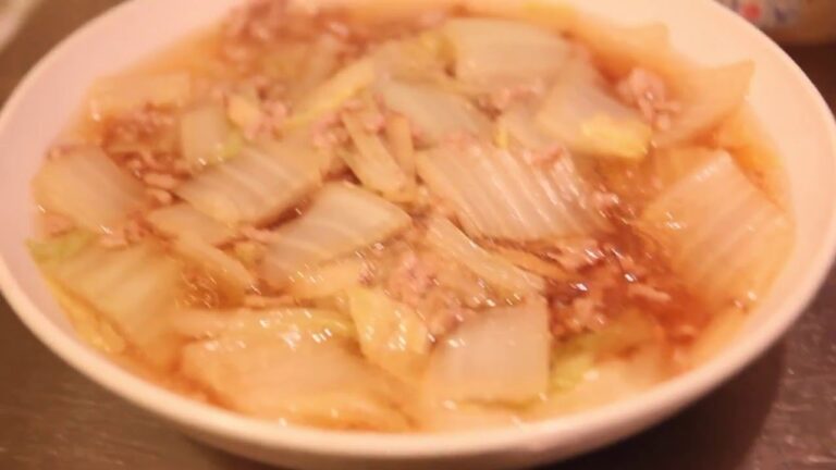 白菜と挽き肉と春雨の甘辛煮を作った