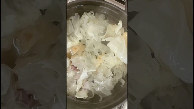 【薬膳スイーツ】白キクラゲとりんごのコンポート🍎ヘルシーで美味しすぎる〜　#お料理動画 #簡単レシピ #japanesefood