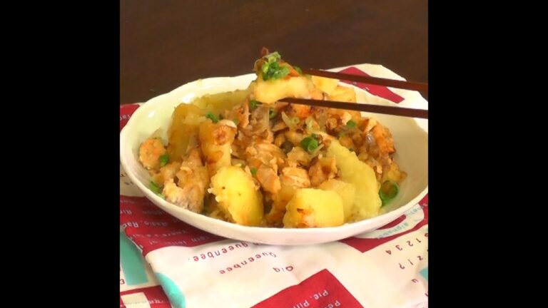 ホクホク旨い！「鮭とじゃがいものにんにくバターしょうゆ炒め」