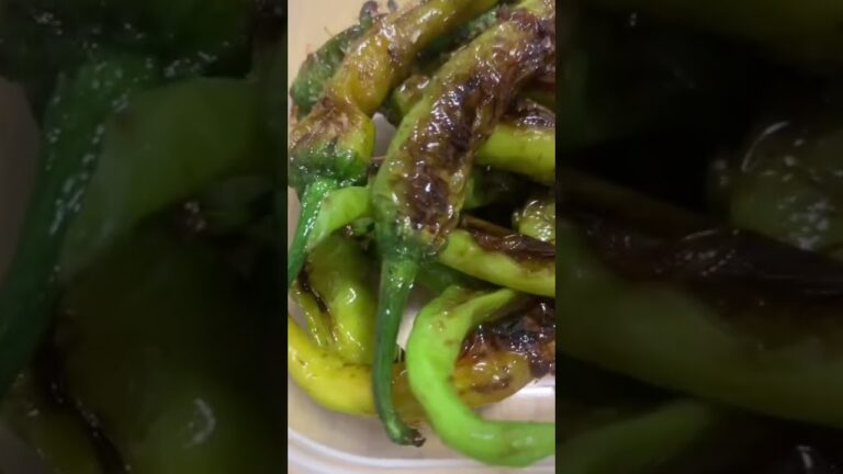 酒のあてに最高な甘長ししとう#shorts  甘長ししとうに穴開けないと爆発するよ！お弁当のおかずや常備菜にもなるよ！