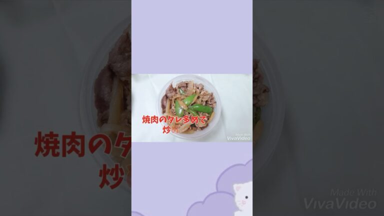 毎日が100円位なお弁当作り／焼肉弁当／簡単レシピ／1品弁当