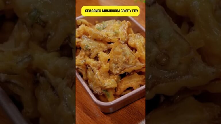 Do you like seasoned mushroom crispy fry? #food #cooking #shorts