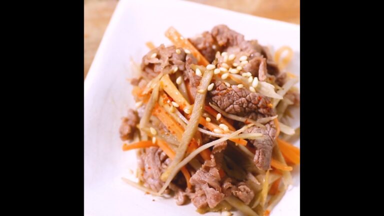 煎り酒がポイント！牛肉とごぼうの金平 ｜ moguna[モグナ]