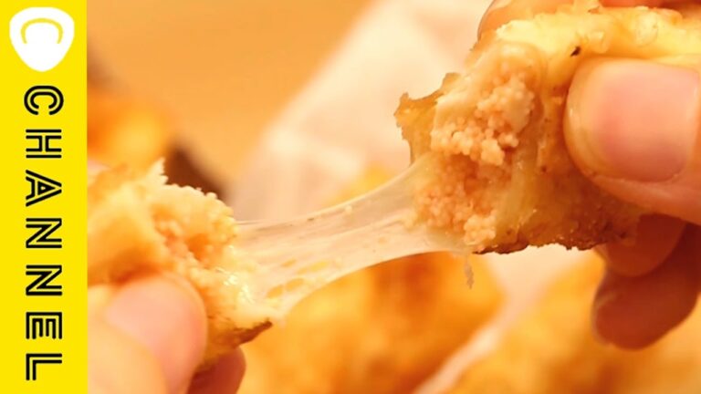 餃子の皮で簡単おつまみ！明太チーズ揚げ♪ | Cheese flies with spicy seasoned cod roe