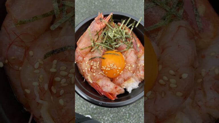 【魚フェス】赤海老ユッケ丼！！