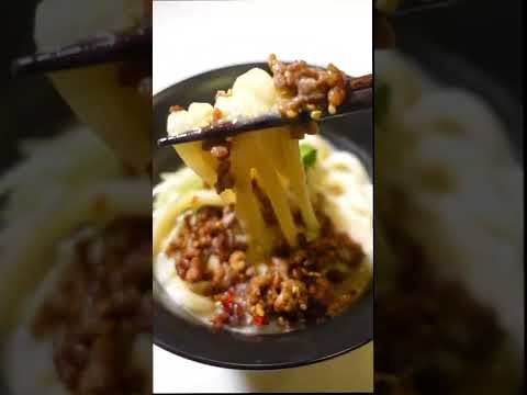 【5分】豆乳坦々うどん【旨辛】#shorts