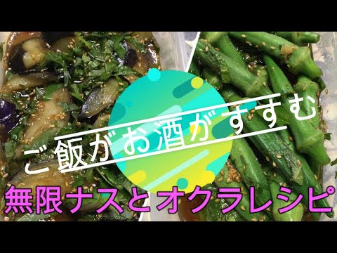 かんたん Cooking 200 無限ナスとオクラレシピ　ご飯がお酒がすすみますよ！
