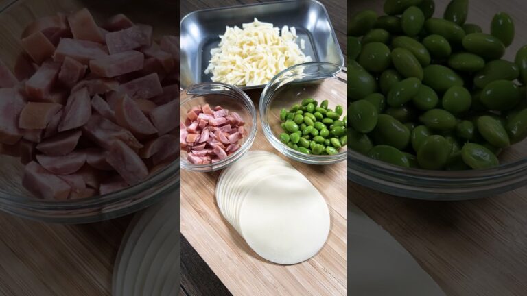 サクサク食感が最高！枝豆チーズ揚げ餃子［#shorts ］