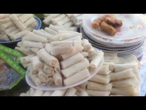 揚げ春巻きの巻き方と揚げ方を紹介