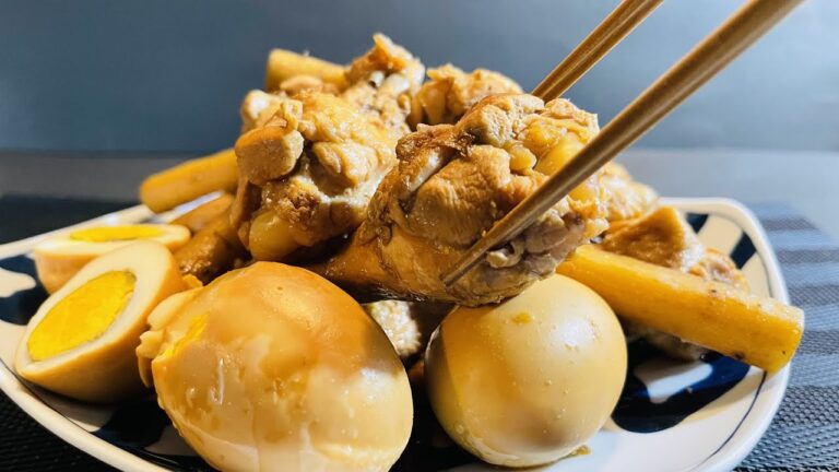 ごぼう✖️手羽元✖️秋のご馳走！【ごぼうと手羽の甘酢煮】白いご飯が欲しくなる力強い風味のおかずBurdock and wings boiled in sweet and sour sauce