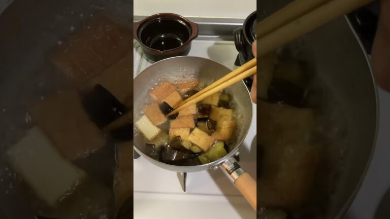 揚げ出し豆腐と揚げナスのお浸し！　#shorts