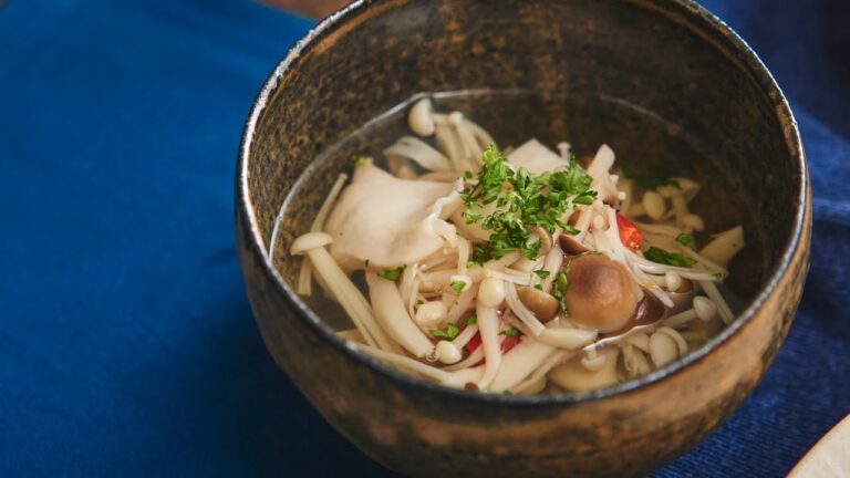 きのこたっぷり！旨味スープ