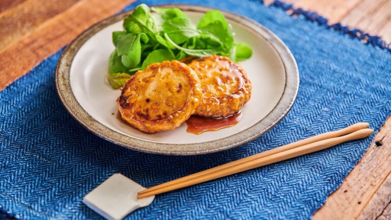 鮭とれんこんのおさかなハンバーグ