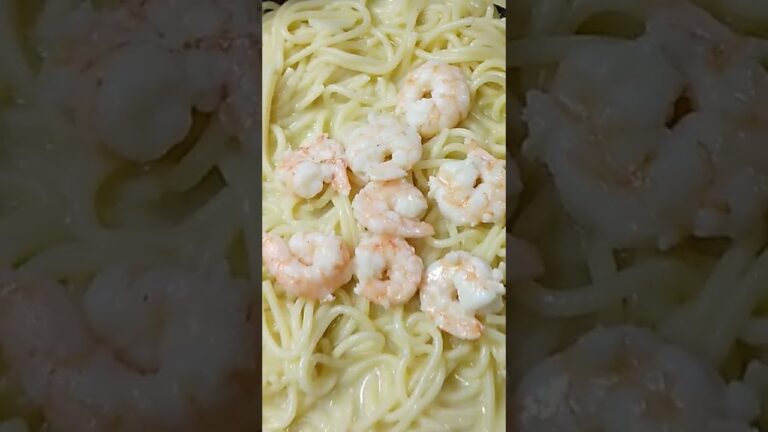 海老のクリームパスタ(◍•ᴗ•◍)#short