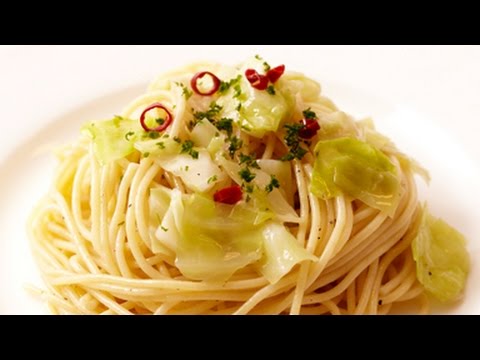 春キャベツとアンチョビのパスタ