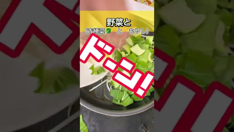 もやし、厚揚げ、チンゲン菜の3つでオイスターソース炒め！
