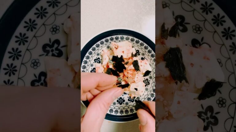 秒で簡単おつまみ！豆腐のキムチ和え #shorts #豆腐 #おつまみ #簡単レシピ #お酒のおつまみ